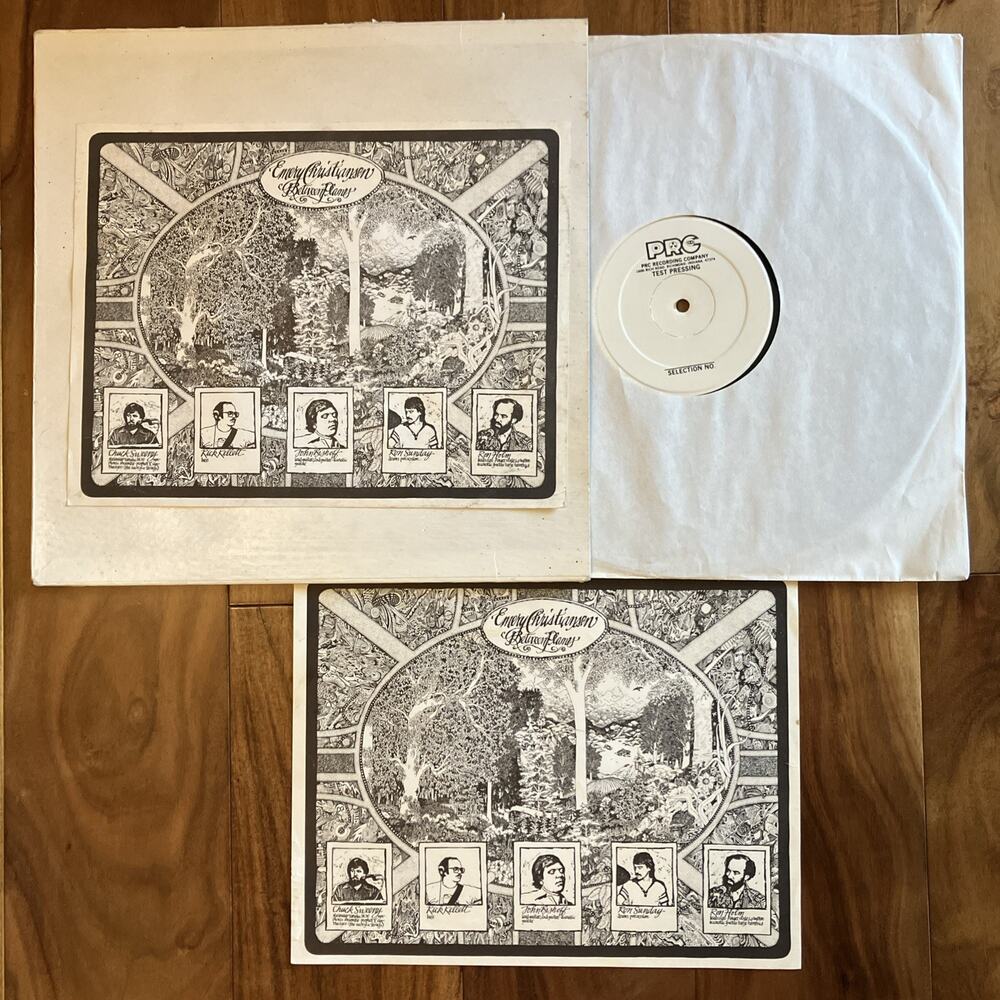 EMERY CHRISTIANSEN BETWEEN PLANES RARE TEST PRESSING ROCKABILLY ELVIS IMMITATION